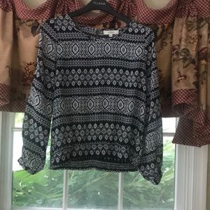 Umgee Black/White Blouse